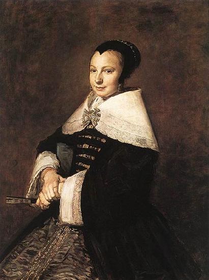 Frans Hals Portrait of a Seated Woman Holding a Fan oil painting image